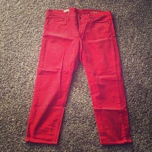 Corduroy Ankle Pants